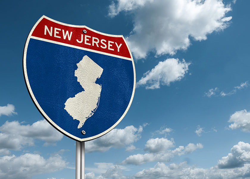 New Jersey road sign